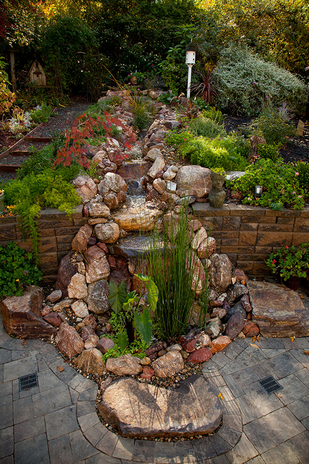 Saratoga Pondless Waterfall, Stream, Landscaping Contrator | Pond Magic